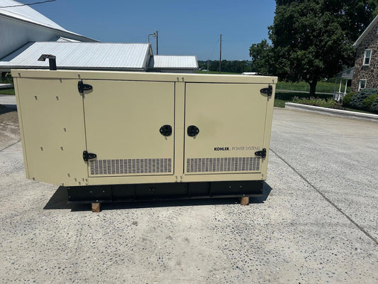 40KW Kohler Nat Gas LP Generator 1PH 120/240 1083hrs '12 TESTED