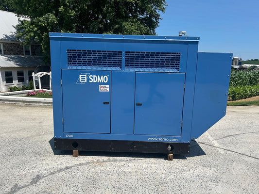 50KW SDMO Nat Gas LP Generator 1&3PH 1121Hrs '07 TESTED
