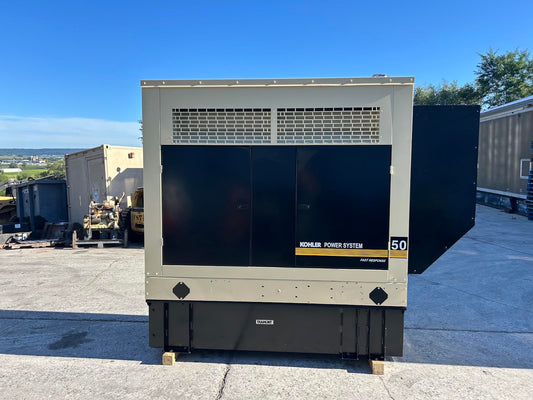 2004 Kohler 50REOZJB 55 kW Diesel Generator 120/208V 3PH Sound Attenuated 725Hr