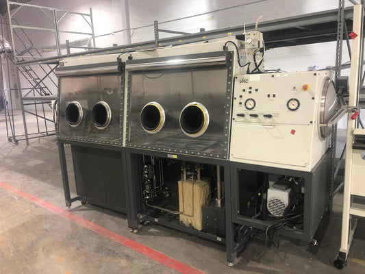 VAC Vacuum Atmospheres NEXUS 4-Port Dual Station Glove Box System Antechamber 110V