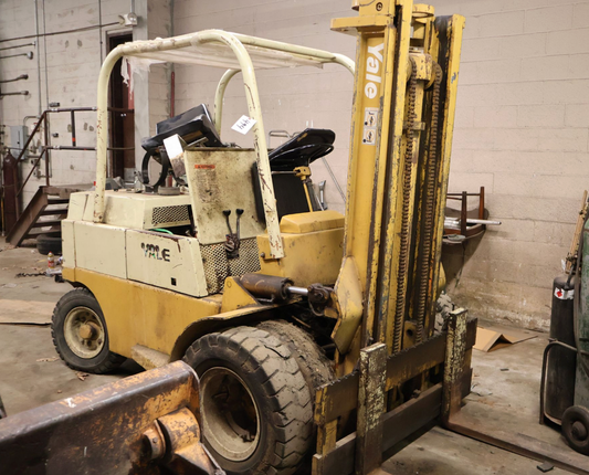 Yale 10,500lb. Propane Forklift Truck, w/ 2-Stage Mast, 56" Forks