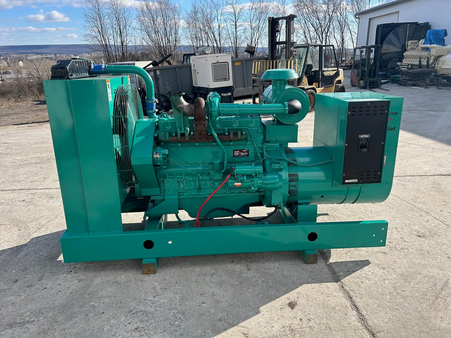 125KW Onan 125.0DVD-15R Onan Diesel Generator 3ph 120/208 1461hrs Load Tested