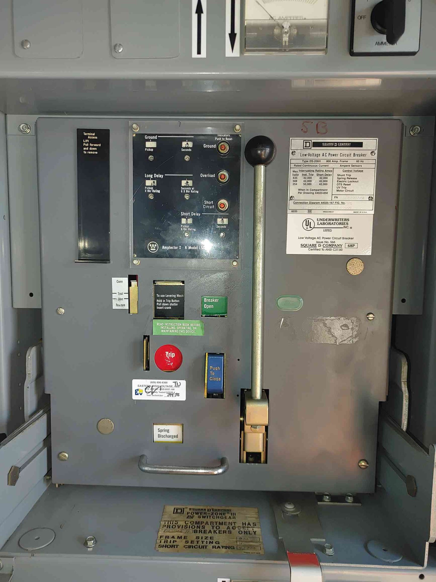 Westinghouse DS206H DS-206H 800A Circuit Breaker (110739)