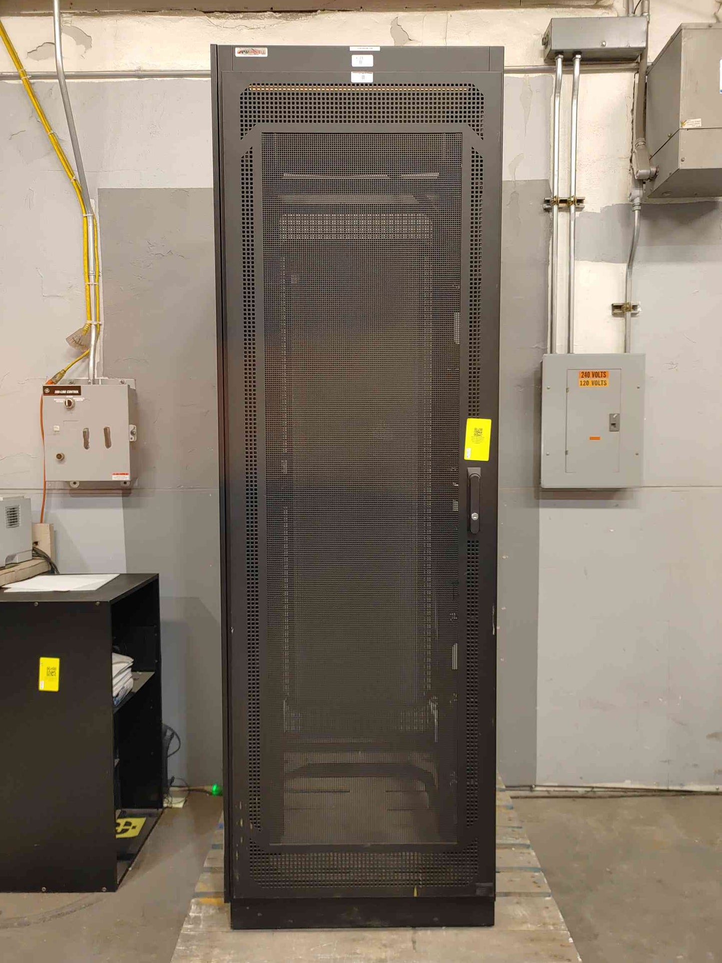 42U APW Black Server Rack Cabinet  Front / Back Mesh Doors (108544)