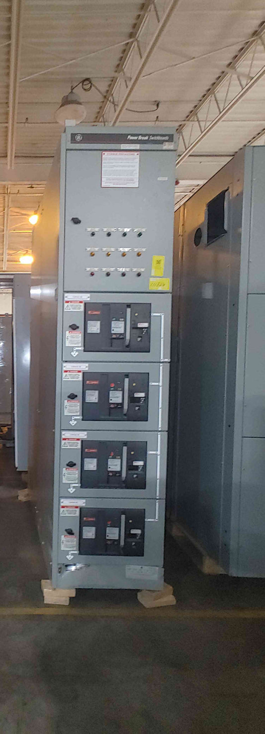GE Power Break Switchboard Switchgear 4000A 2500A 480V 3PH 3W 85kA 0113A8532