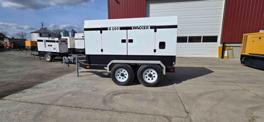 75KW 128KW Wacker G160 John Deere Towable Diesel 198Hrs LOAD TESTED '05
