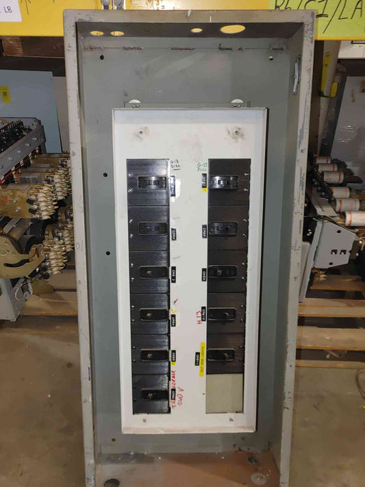 480V Unbranded Panelboard PP1/B 11 Breakers 9x30A 1x100A 1x60A Fused Switch Panel