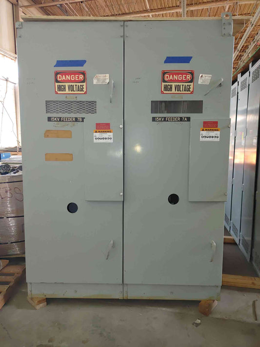Westinghouse WLI 15kV 600A Load Interrupter Switchgear Lineup 15 kV 2 Bay