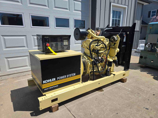 50KW 49KW Kohler 4045 John Deere Diesel Generator '02 812Hrs LOAD TESTED