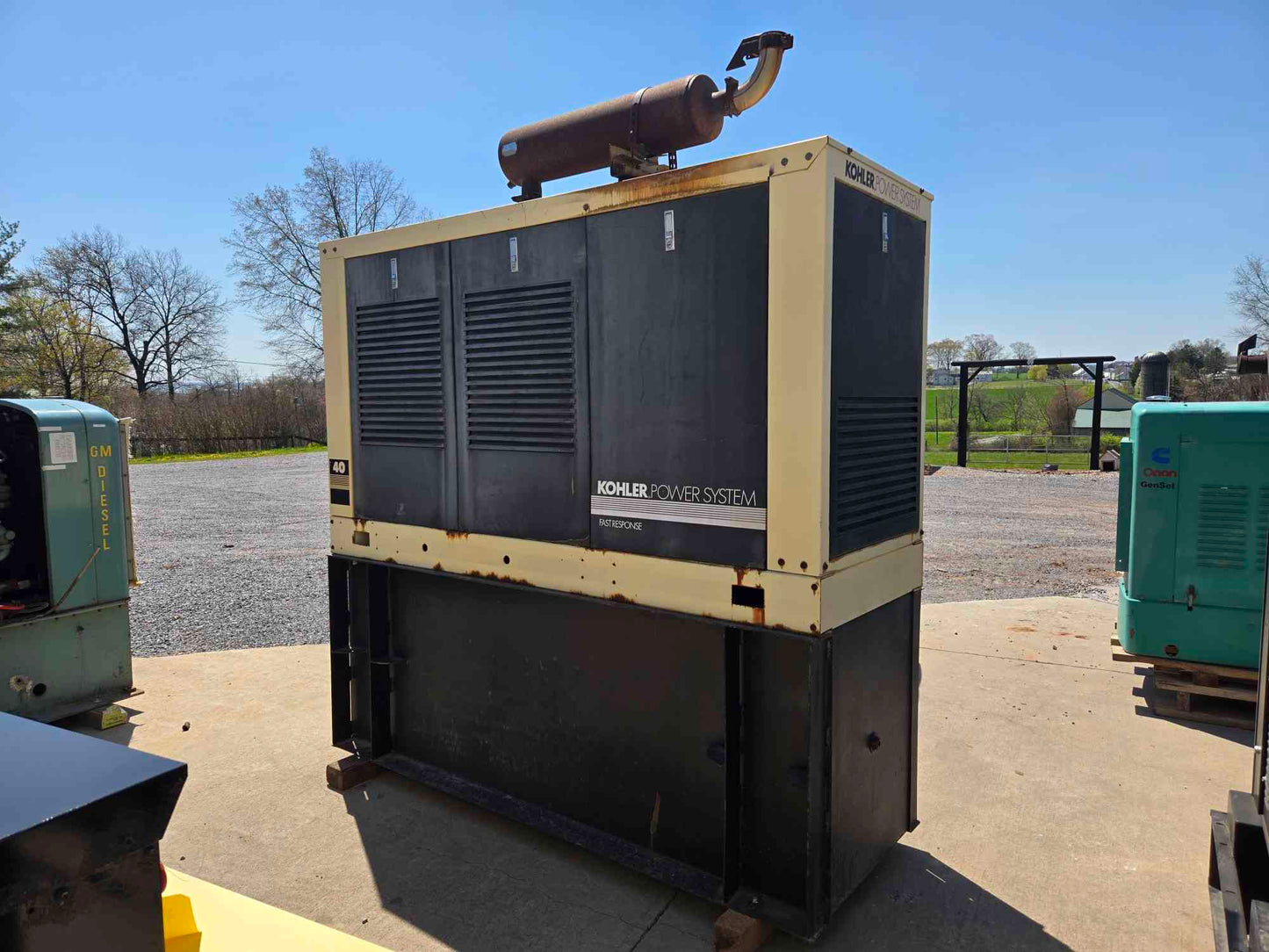 41KW 40KW Kohler 4039 John Deere Diesel Generator '01 496Hrs LOAD TESTED