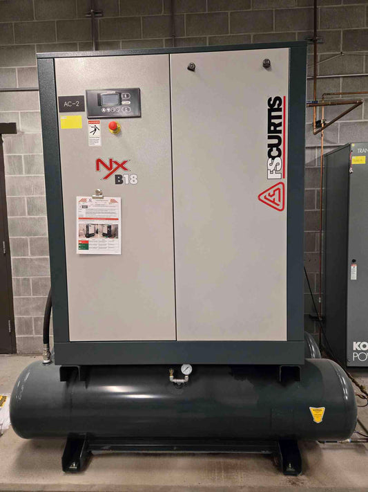 SS Curtis NXB18 25HP Horsepower Motor Compressor