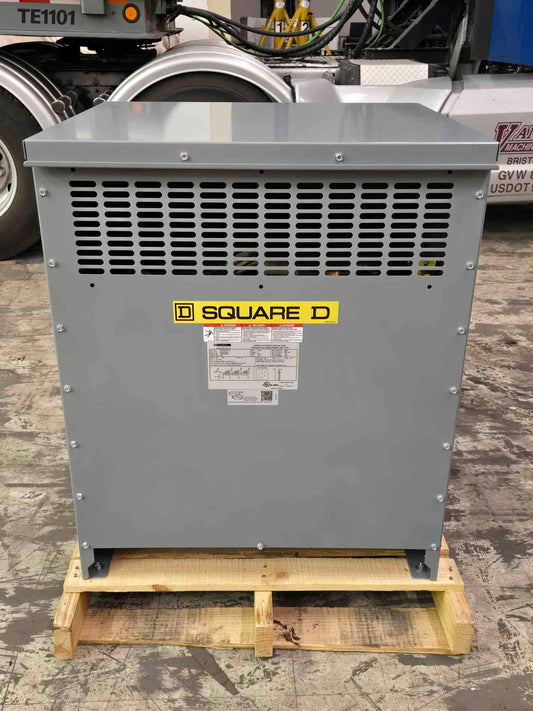 NEW 112.5KVA Square D LV Transformer, Dry type 3PH 480V 208Y/120 (SKU: 111350)