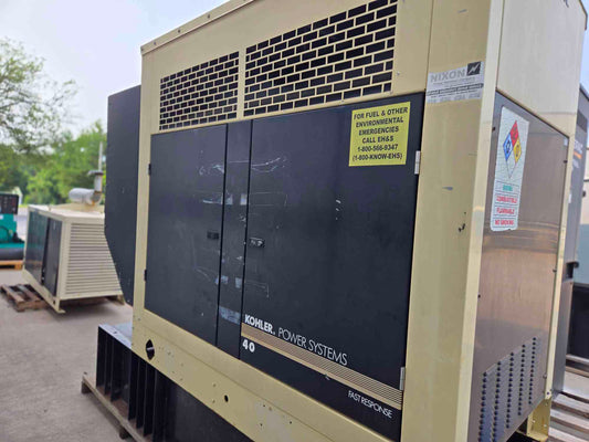 40KW Kohler 3029T John Deere Diesel Generator 340Hrs TESTED