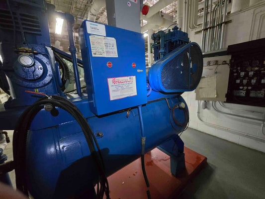 Quincy 100 Gallon Air Compressor Model 6120550 15HP Baldor Motor