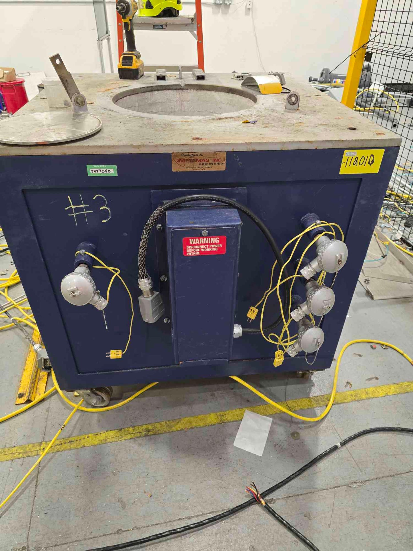Metamag Inc. Magnesium Melting/Holding Furnace.