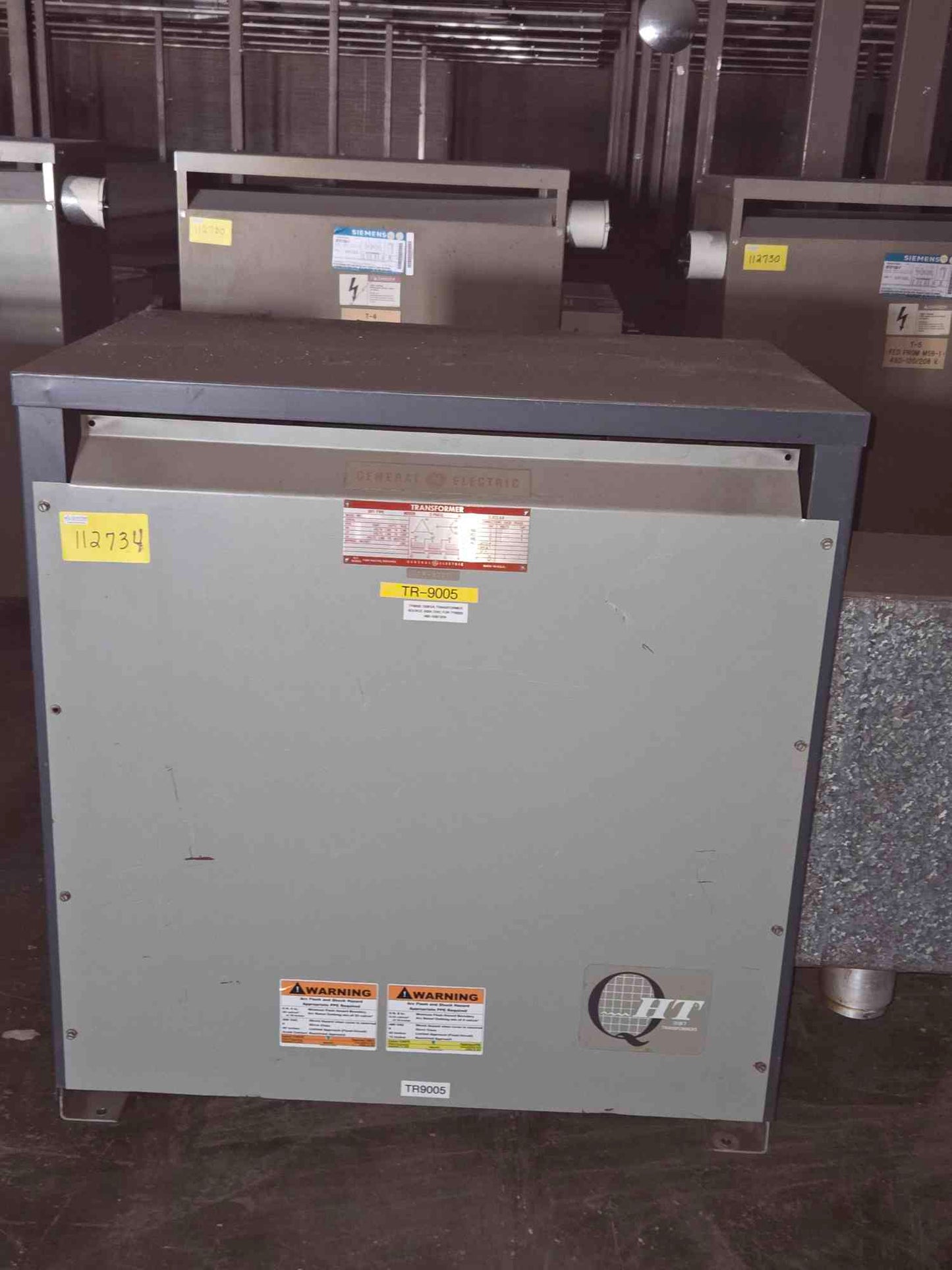150KVA GE 9T23A3876 480v x 208/120vDry Type Transformer 3Ph 60 Cycles class AA (SKU: 112734)