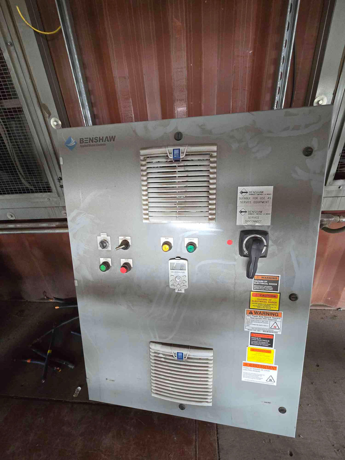 Benshaw RSI040SDH24 Enclosed VFD Control Panel 7.5 HP 415V 3 Phase H2 VFD NEMA 12