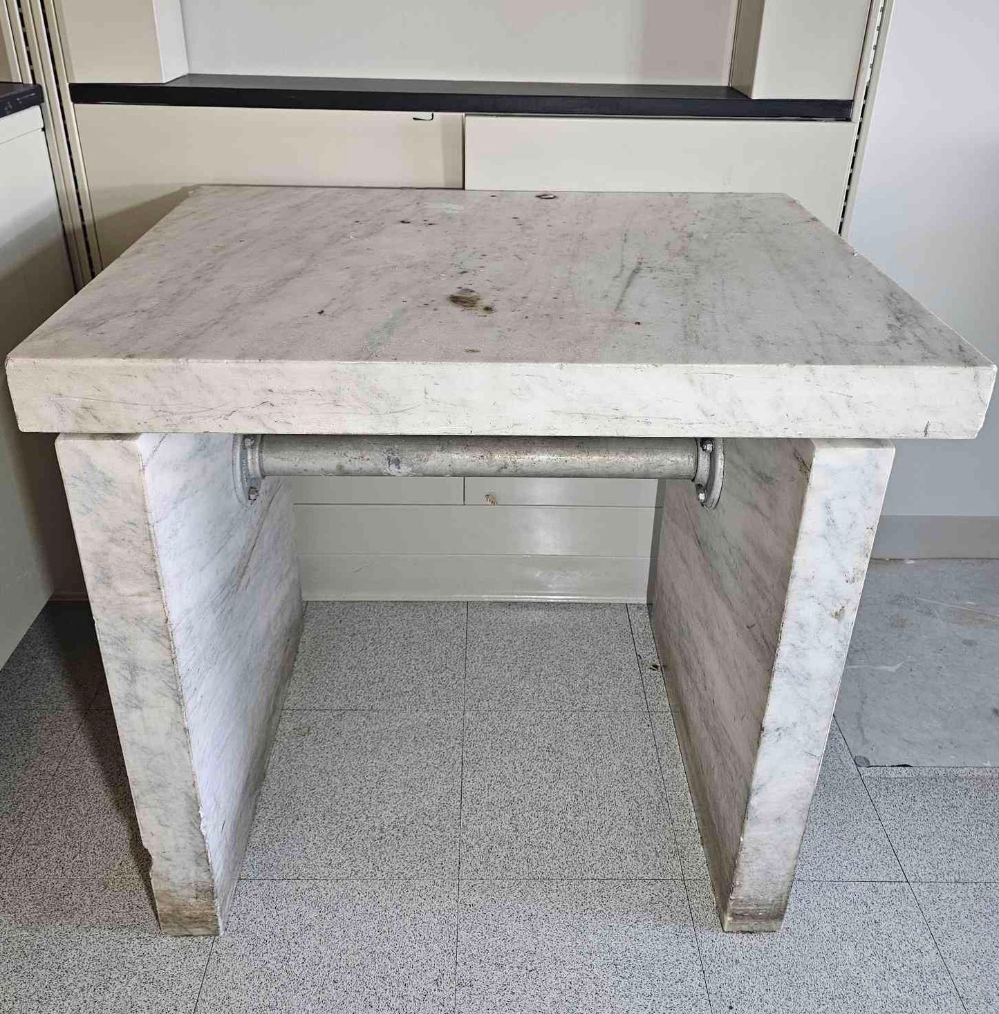 Heavy Duty White Marble Balance Table Anti Vibration Isolation (SKU: 113641)