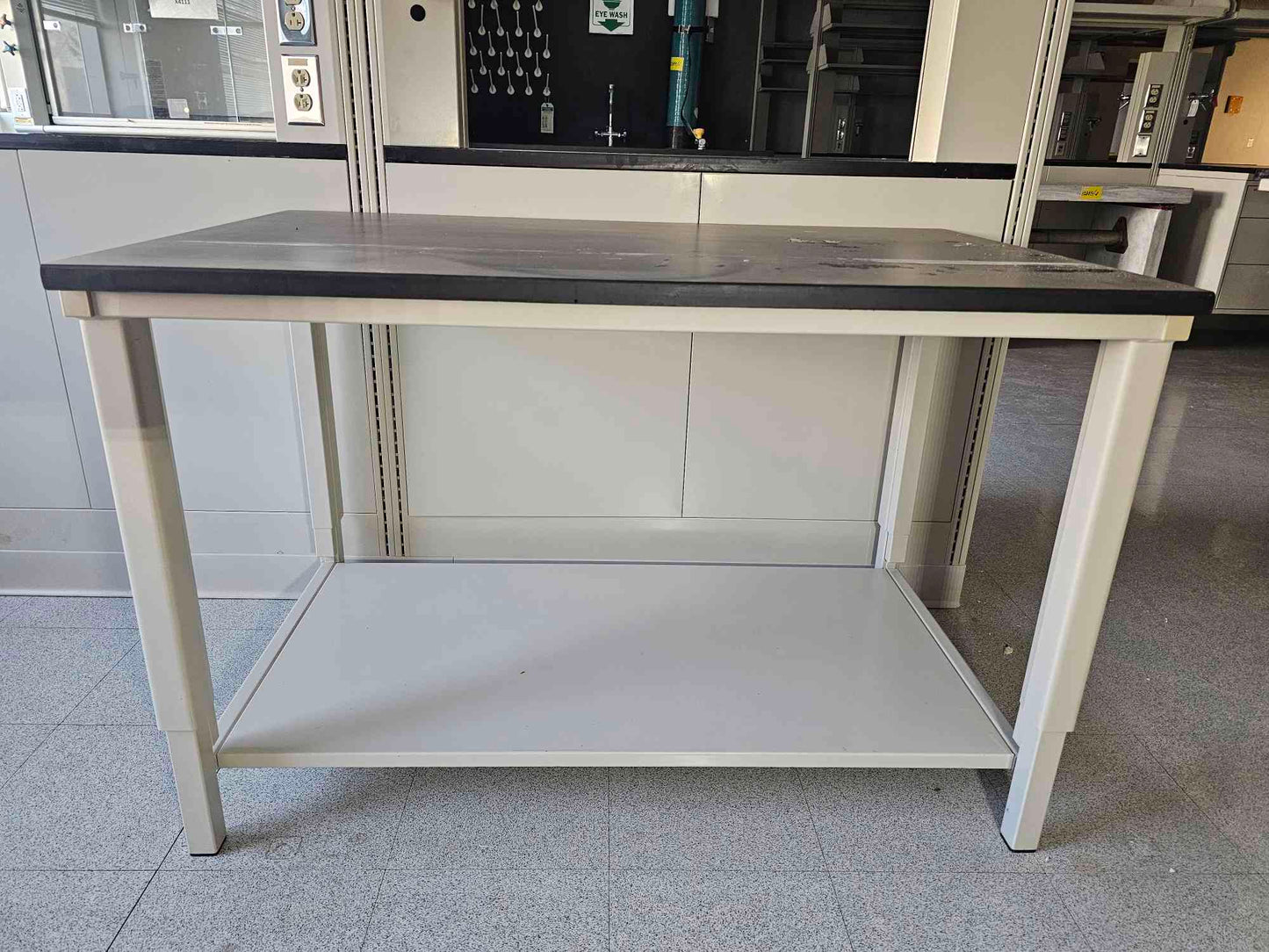 48" Heavy-Duty Laboratory Workbench with Epoxy Resin Top & Lower Shelf(112891)