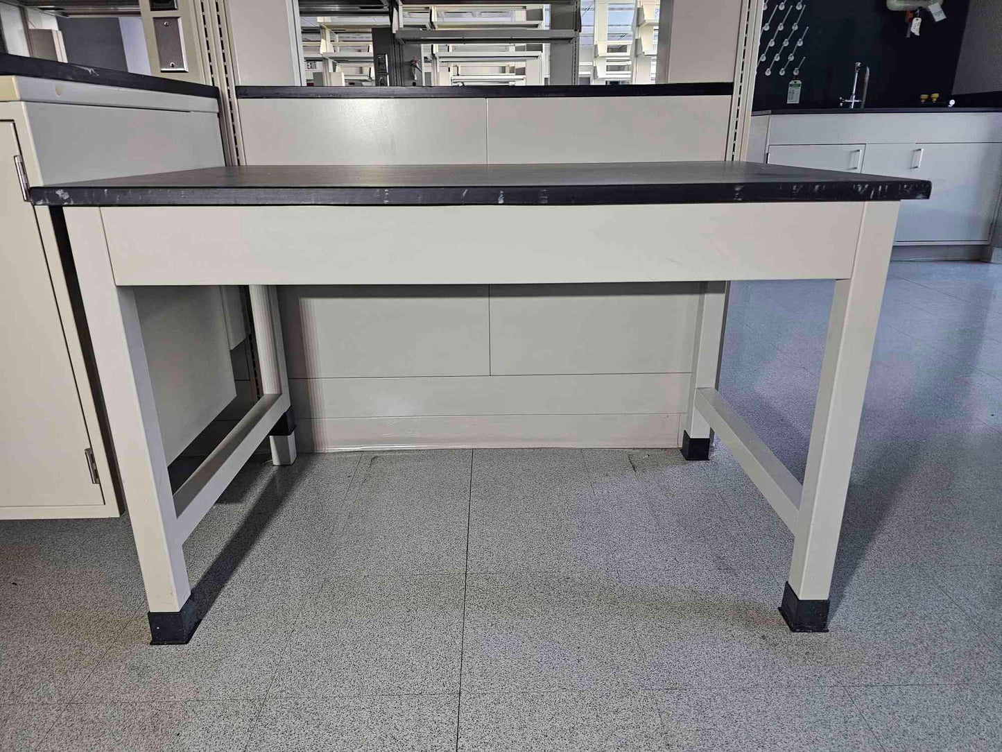 48" Heavy-Duty Professional Laboratory Workbench | Steel Frame & Chemical-Resistant Top(112894)