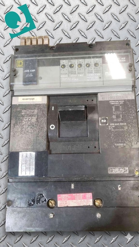 Square D 225A 600V 3 Pole Solid State Trip Circuit Breaker MEC236LSI1026 (SKU: 112547)