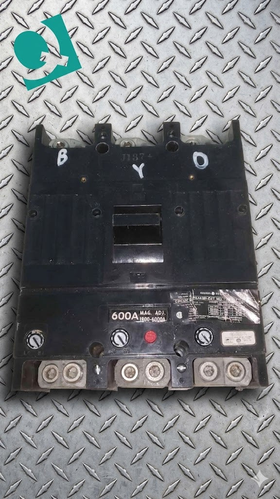 GE TJK636F000 600 Amp 3 Pole 600V Circuit Breaker TJK636F TJK J600 600A Lugs (SKU: 113391)