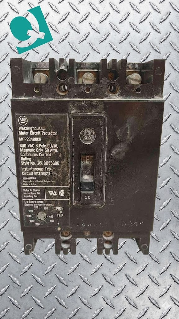 Westinghouse Motor Circuit Breaker Protector 50A 3POLES 600V (SKU: 110241)