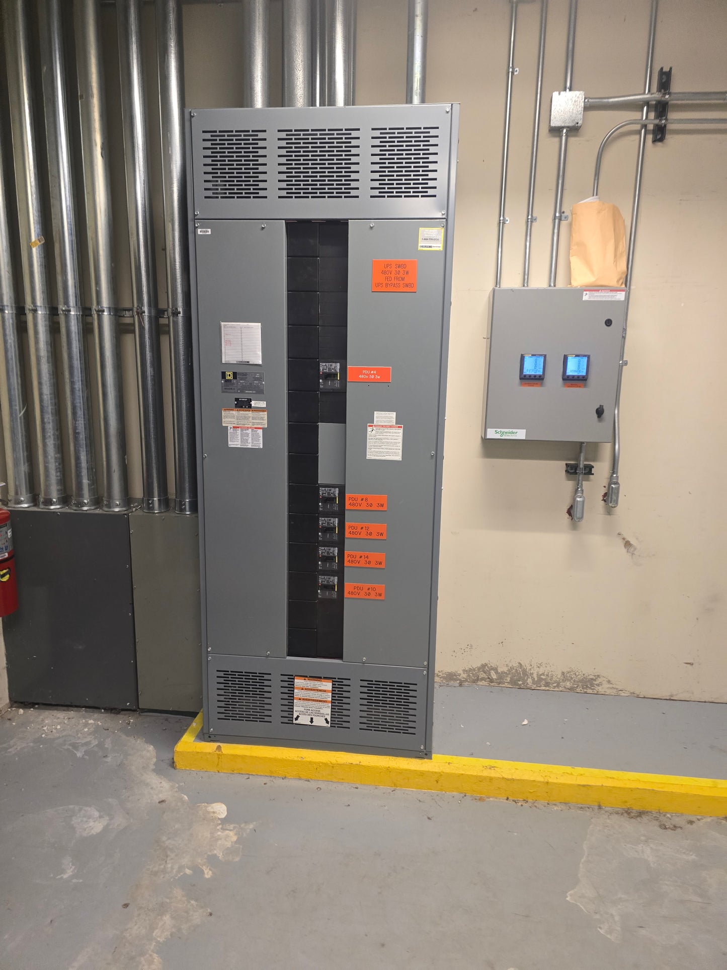 Square D QED Power-Style Switchboard Section 1600A 480V 3PH Distribution Panel