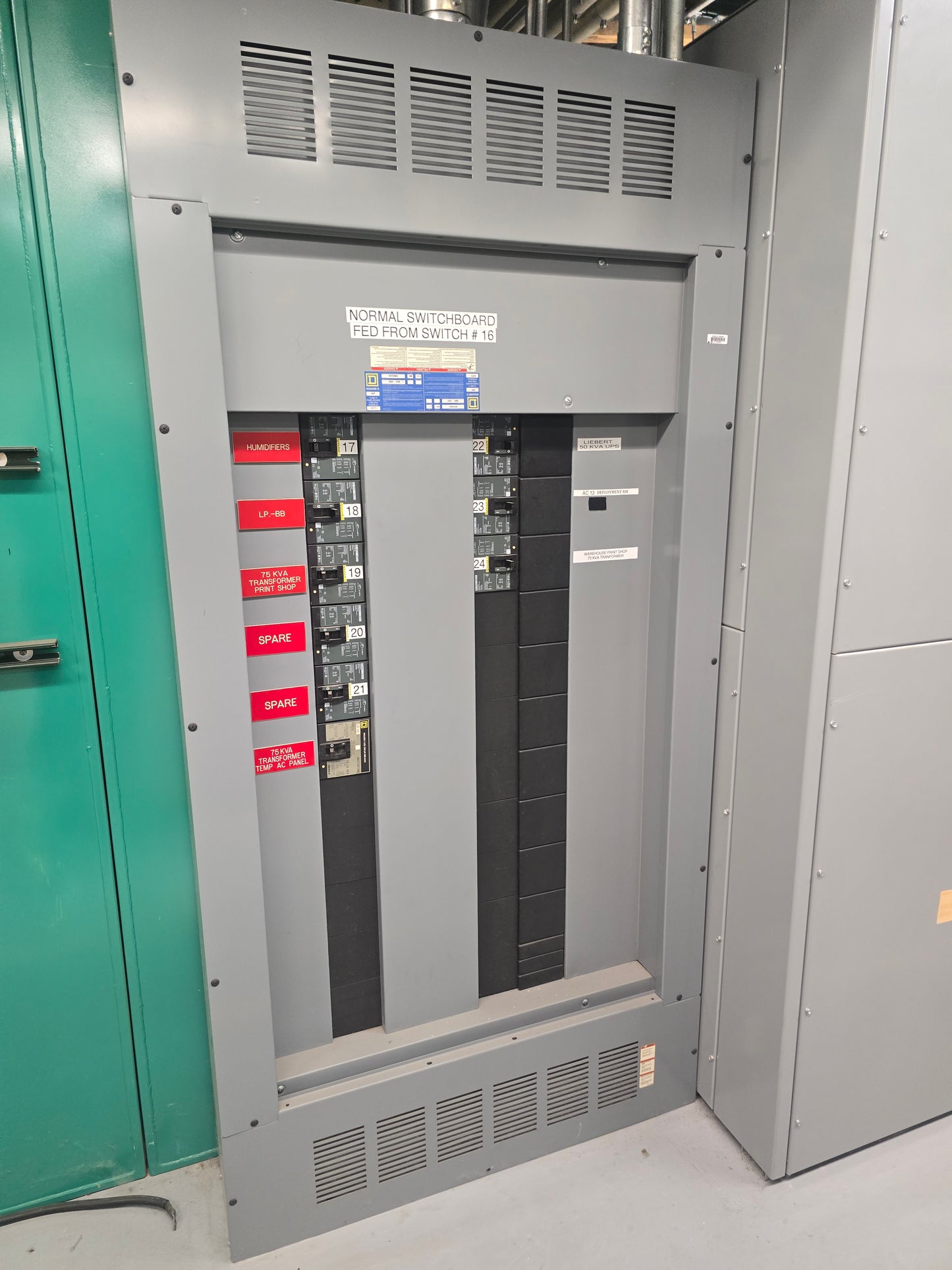 Square D I-Line HCP50868 800A 600V Panelboard Switchboard & FA/LA Breakers