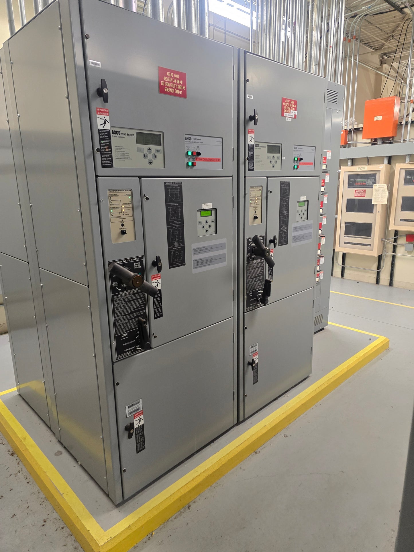 ASCO 7000 Series 600 Amp 480V Bypass Isolation Automatic Transfer Switch ATS