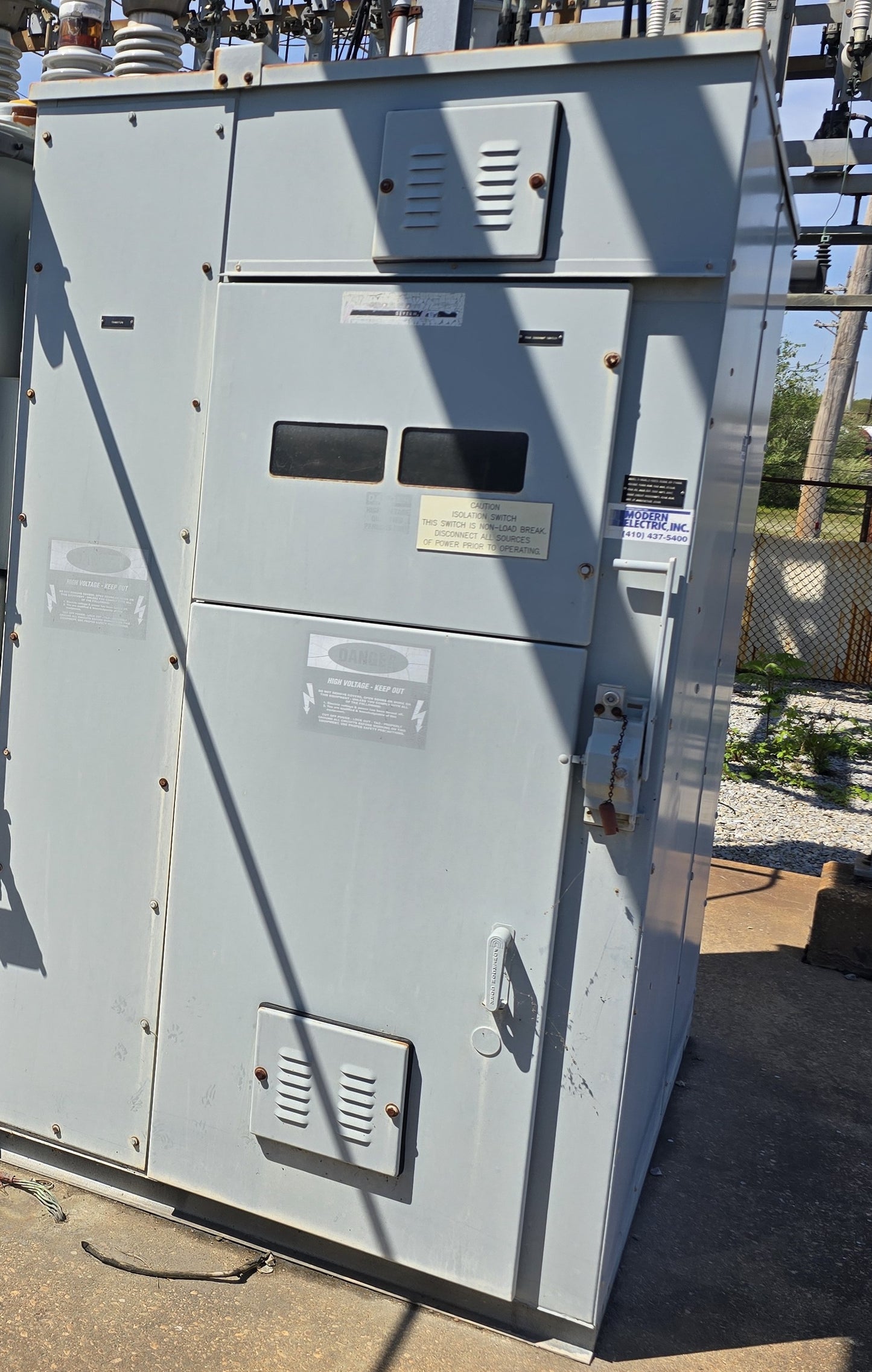 Powercon 15kV 13.8kV 2000A 3 Phase Outdoor Switchgear Enclosure Bus Assembly