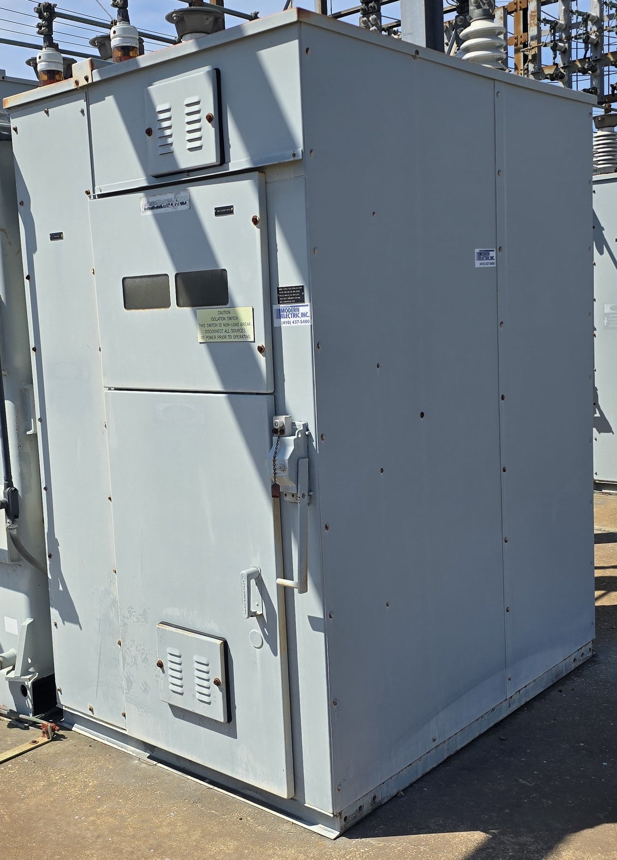 2000A Powercon 15kV 13.8kV 3ph Outdoor Switchgear Enclosure Bus Assembly