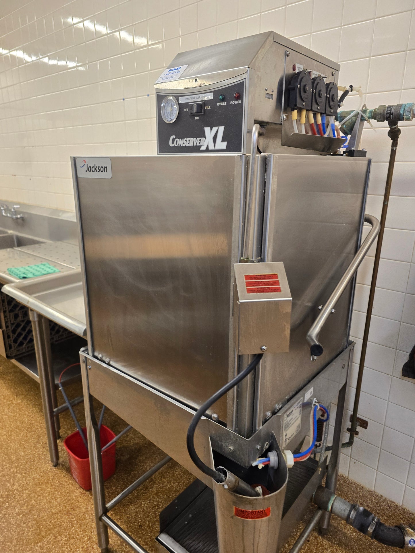 Jackson Conserver XL Commercial High Temp Dishwasher 115V 1PH 3/4HP