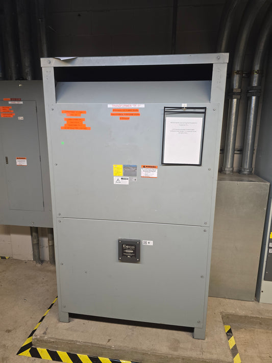 Westinghouse 500kVA DT-3 Transformer 480V Delta to 208Y/120V 3PH Dry Type V48M28T55C