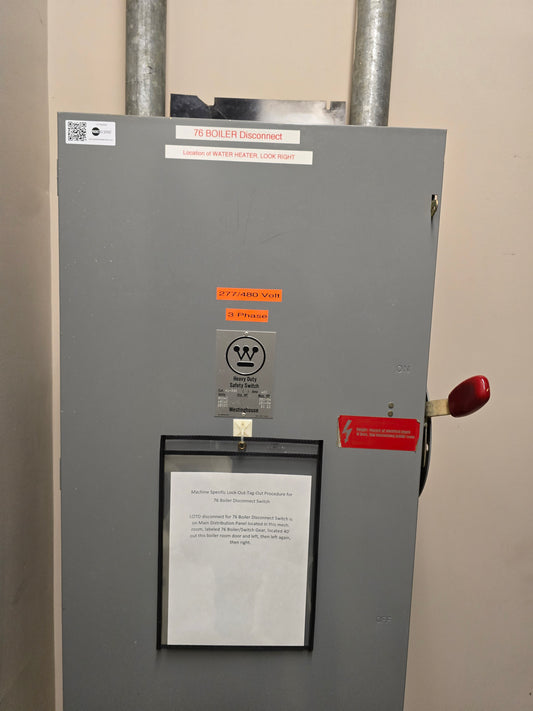 Westinghouse HU-365 Heavy Duty Safety Switch 400 Amp 600VAC 3-Pole Non-Fusible Disconnect