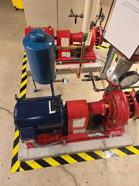 Bell & Gossett Series 1510 Centrifugal Pump with 10HP 3-Phase 480V Motor Marathon Globetrotter