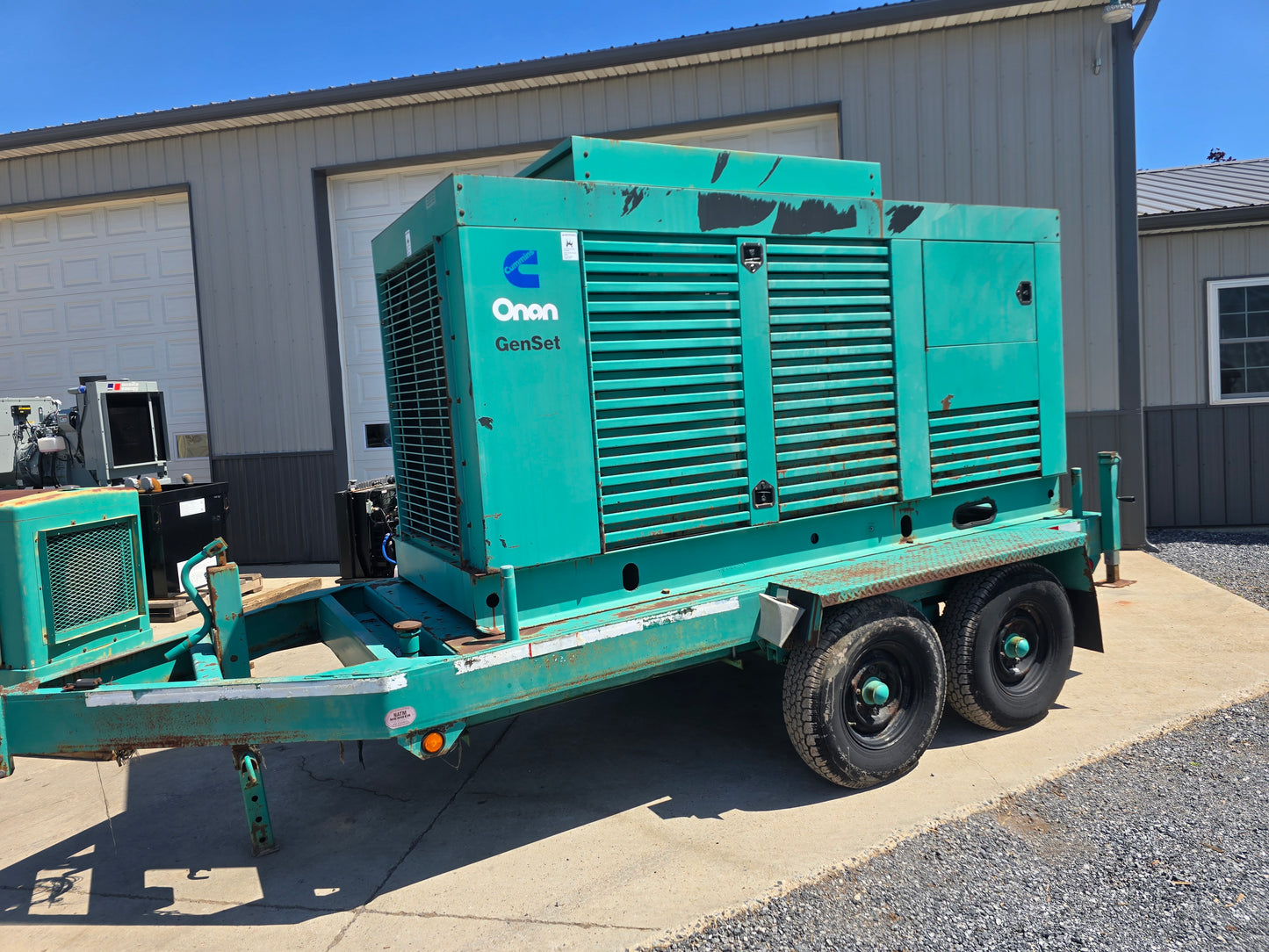 230kW Onan L10 Cummins Diesel Generator on Trailer '99 545hrs TESTED