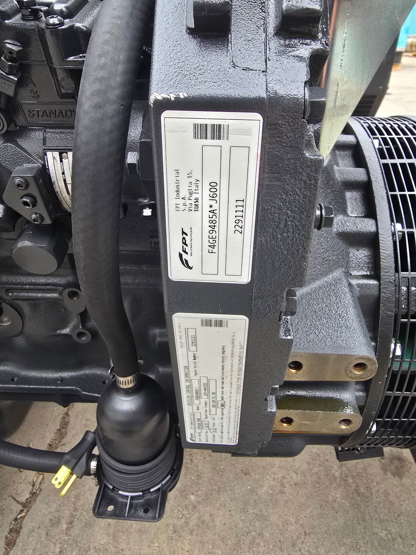 80KW NEW FPT Powered Open Skid Diesel Generator TIER 3