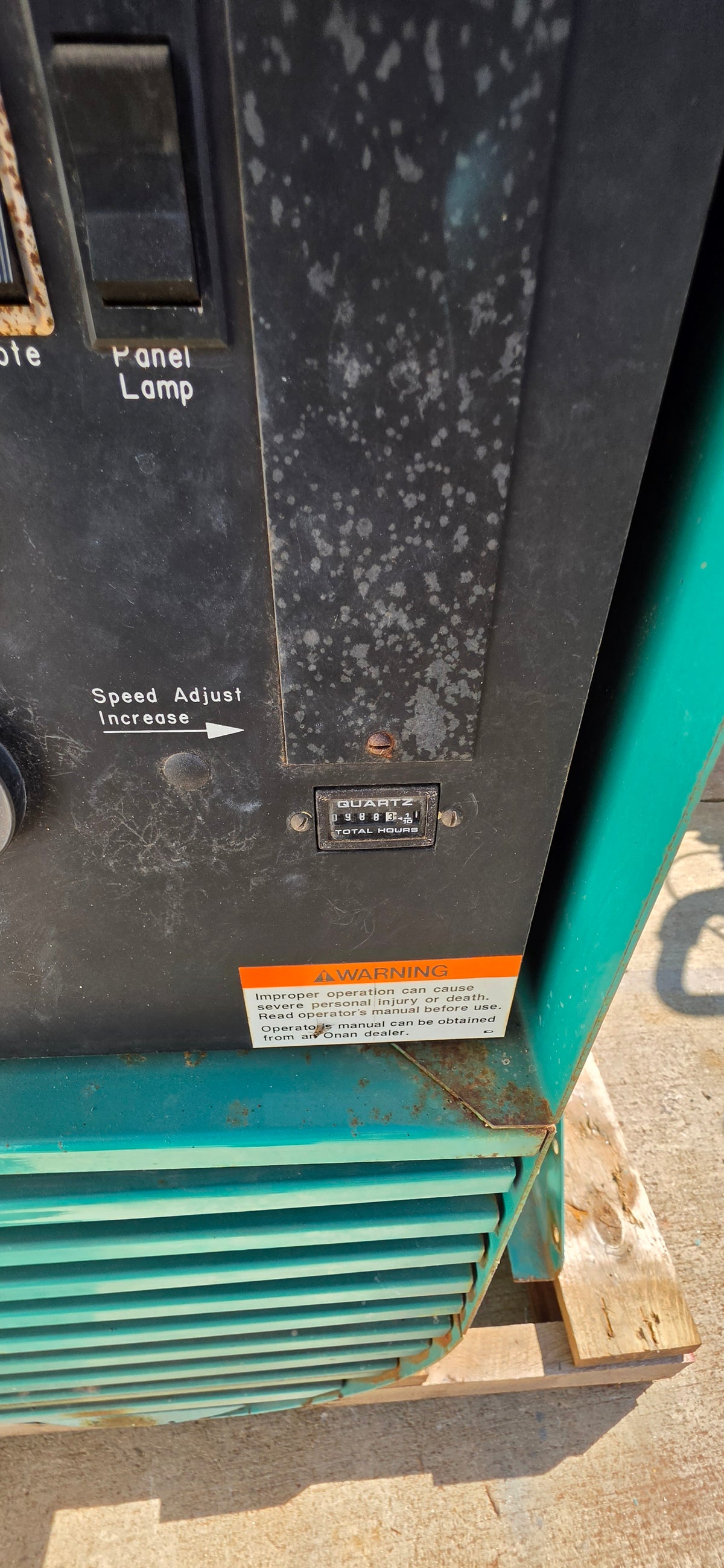 Onan 45EM 45kW Natural Gas Generator 120/240V 1ph Ford Engine 988hrs '89 Load Tested