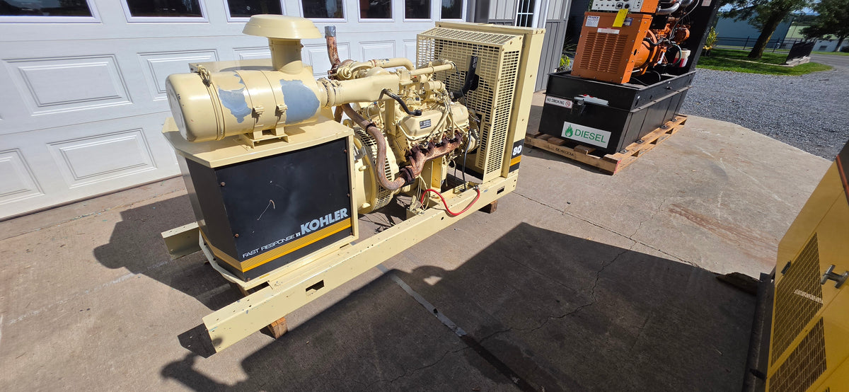 Kohler 80RZ62 80kW Natural Gas Generator Ford 7.5L V8 Engine 208V 3PH Load Tested