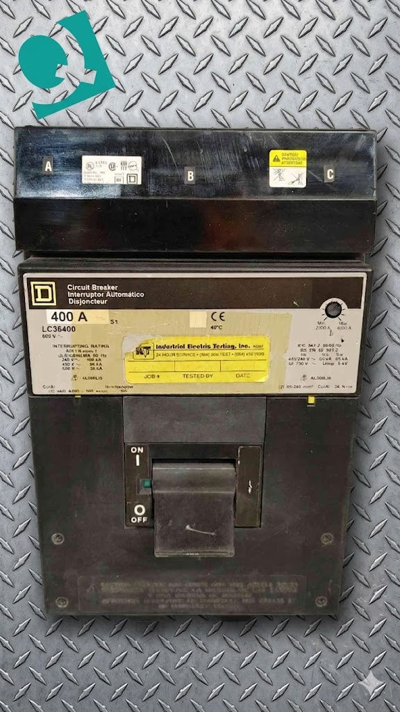 SQUARE D I-Line 400A 600V CIRCUIT BREAKER LC36400 (SKU: 111602)