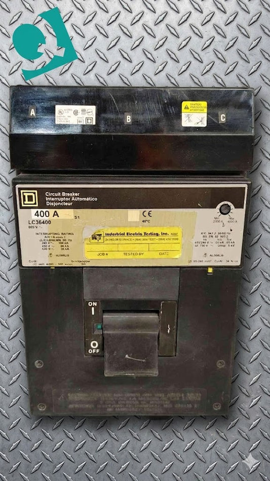 SQUARE D I-Line 400A 600V CIRCUIT BREAKER LC36400 (SKU: 111602)
