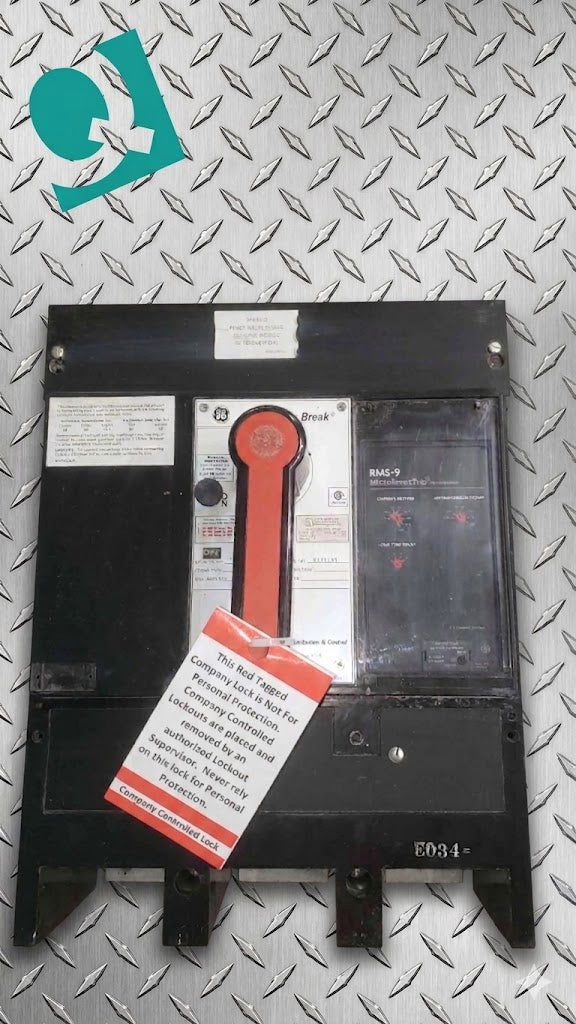 GE Power Break THP1616SS 1600A Circuit Breaker with RMS-9 MicroVersaTrip TS20LI TR16S1200 (SKU: 113381)