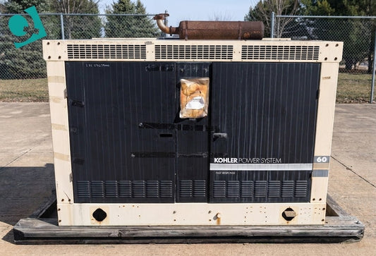 Kohler 60RZG 57kW 60KW LP Nat Gas Generator 1&3PH Standby GM 5.7L TESTED