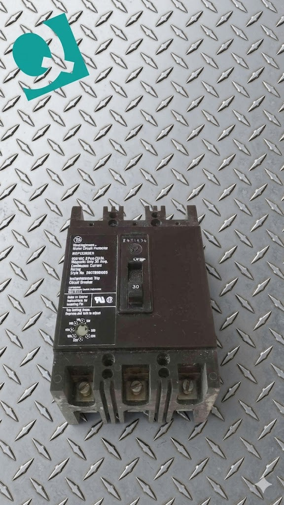 Westinghouse 30A 600VAC 3 Pole Breaker MCP13300CR (SKU: 109604)