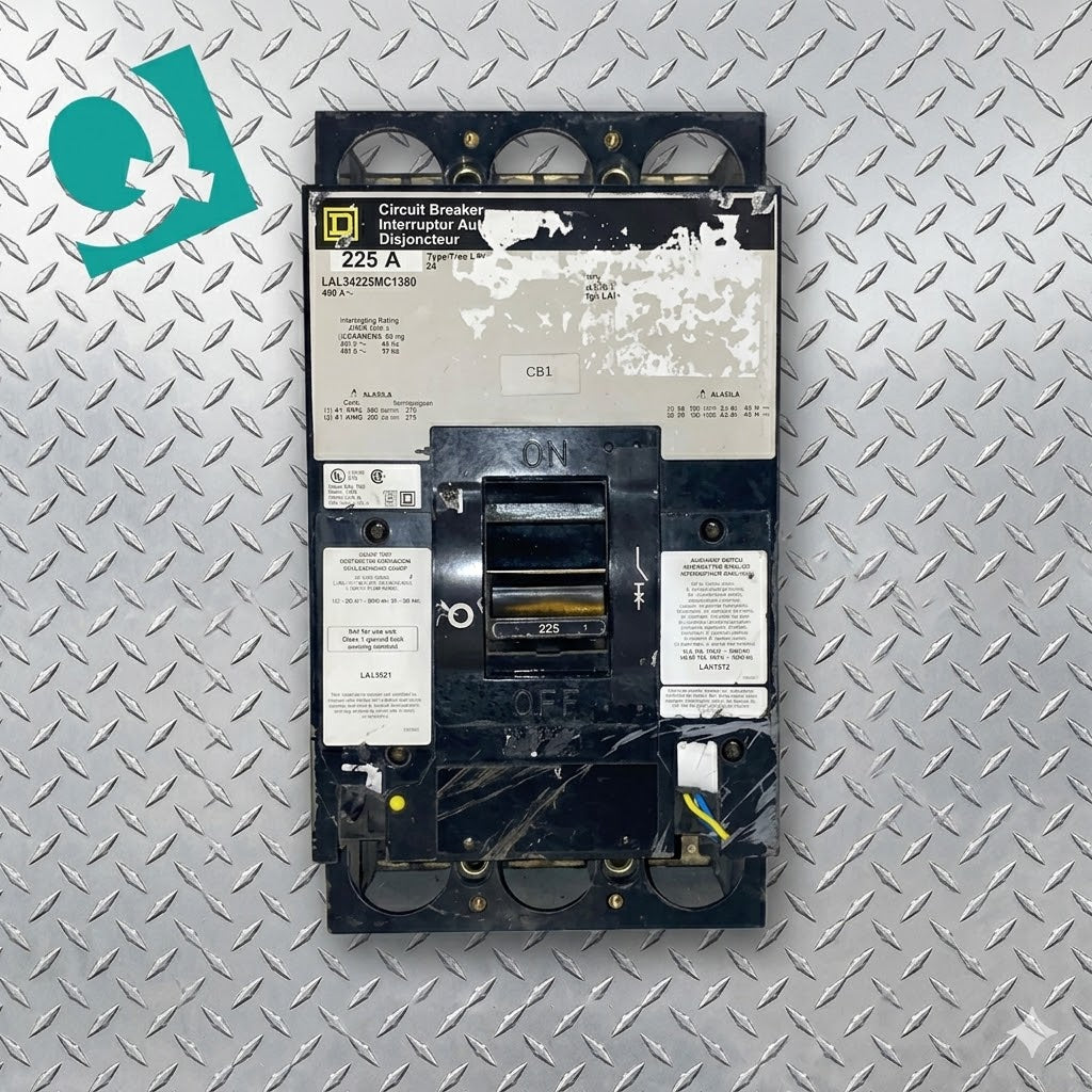 Square D 225A LAL34225MC1380 Circuit Breaker(S6LLST6769)