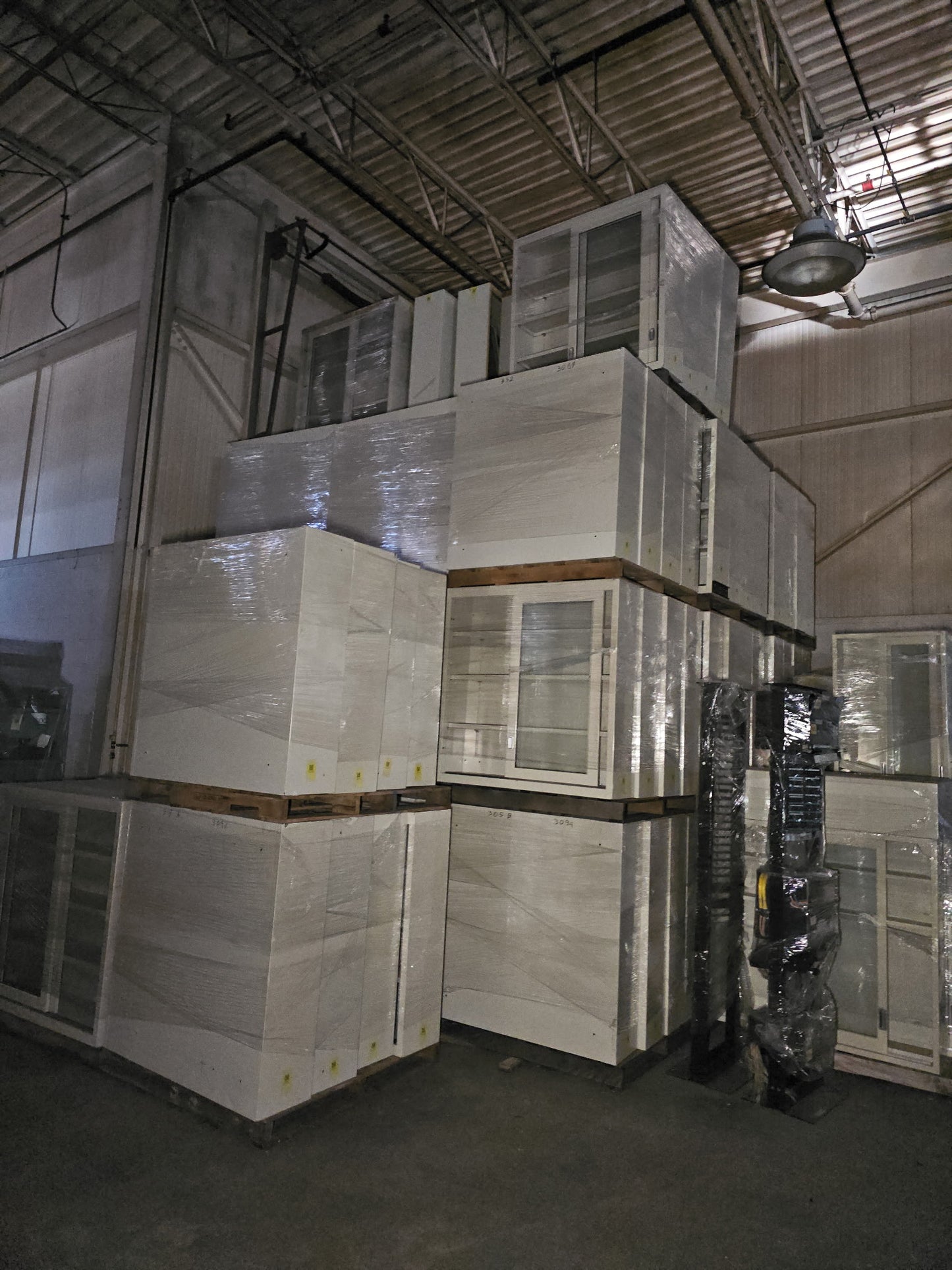 4' Sliding Glass Cabinet Overhead Casework Metal with/ Shelves (SKU: 104062)(104062)