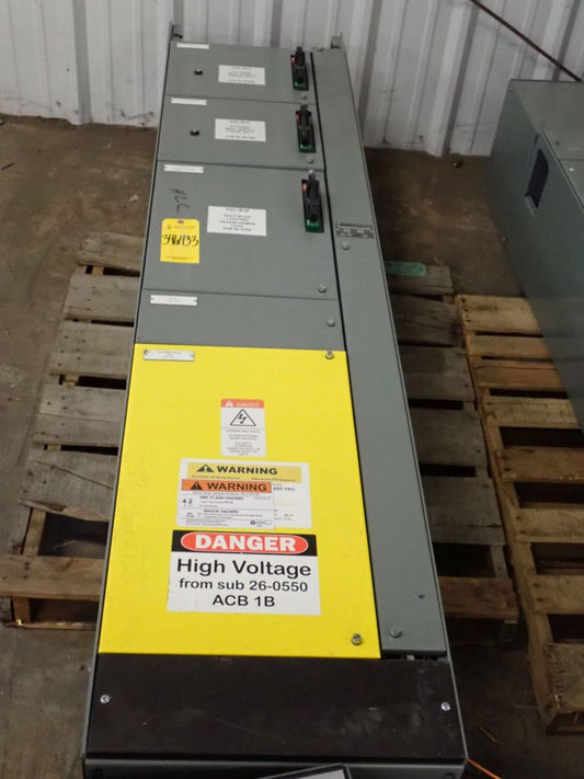 Allen-Bradley 2100 MCC Single Section 1200A 600V 3PH w/ 3 Buckets