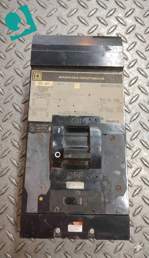Square D I-Line CIRCUIT BREAKER LA36350 SERIES 4 350A 3POLE 600V (SKU: 110248)