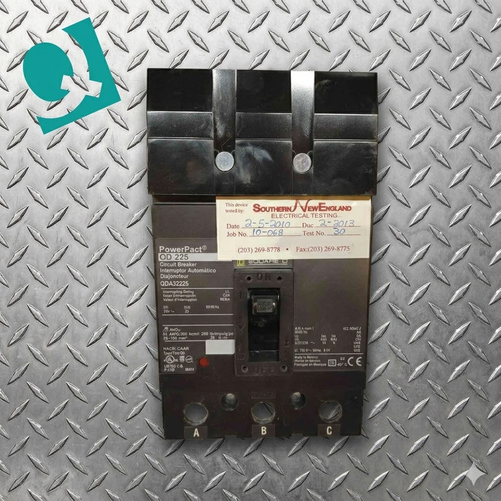 Square D Circuit Breaker QDA32225 225 Amp 3 Pole I-Line (108594)